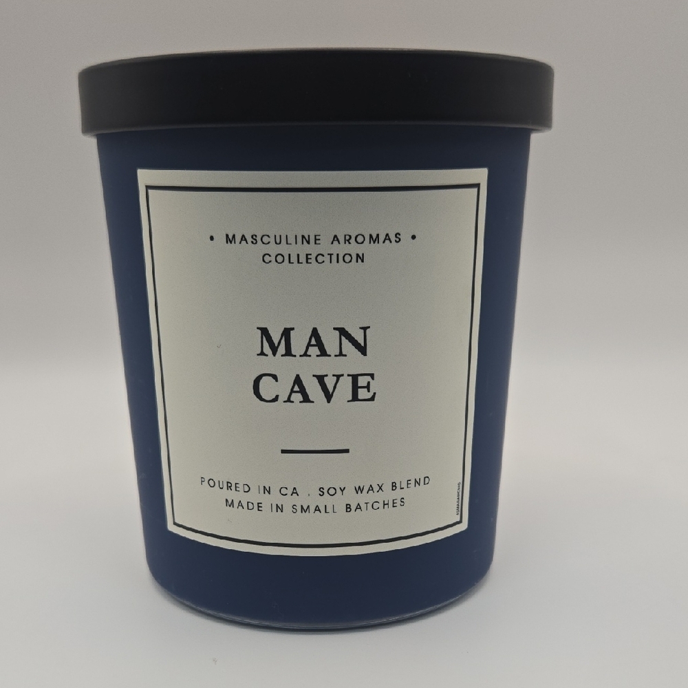 Man Cave Blue Candle